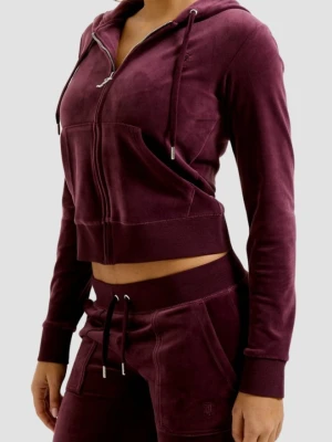 JUICY COUTURE Fioletowa damska bluza Robertson Hoodie, Rozmiar M
