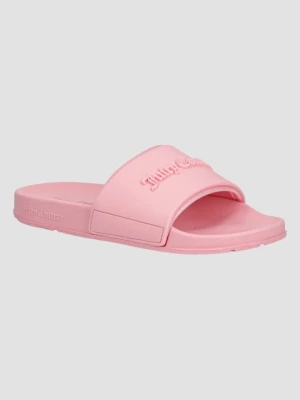 JUICY COUTURE Jasno-różowe klapki damskie Embossed Slider, Rozmiar 40