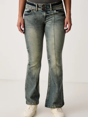 Juicy Couture jeansy flare damskie niebieski