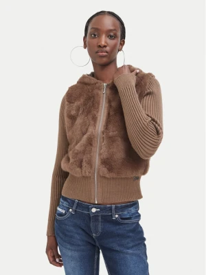 Juicy Couture Kardigan JCOIJ226551 Brązowy ciemny Regular Fit