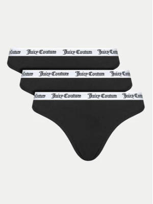 Juicy Couture Komplet 3 par stringów Diana JCLTH224571 Czarny