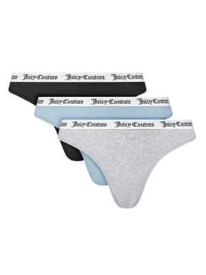 Juicy Couture Komplet 3 par stringów JCLTH224571 Kolorowy