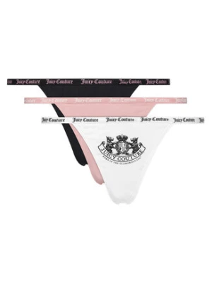 Juicy Couture Komplet 3 par stringów JCTTH225959 Kolorowy