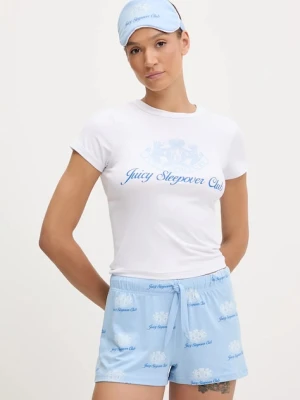 Juicy Couture komplet piżamowy JUICY SLEEPOVER CLUB SHORT PYJAMA SET damska kolor biały JCLPJ225501