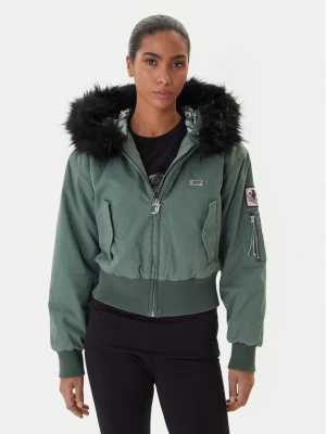 Juicy Couture Kurtka bomber JCOIJ225553 Zielony Regular Fit
