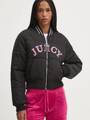 Juicy Couture kurtka bomber KELSEY PUFFER damski kolor czarny przejściowa JCOIJ224557