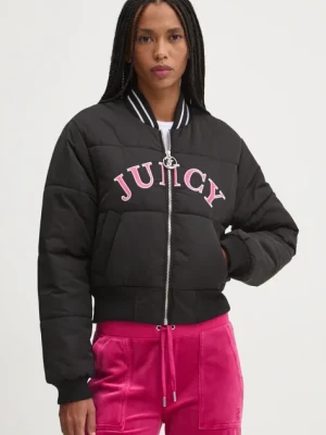 Juicy Couture kurtka bomber KELSEY PUFFER damski kolor czarny przejściowa JCOIJ224557