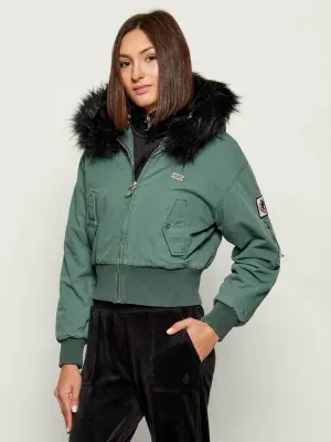 Juicy Couture Kurtka bomber Twill | Cropped Fit