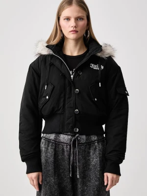 Juicy Couture kurtka damska CAMILLE REBELLE NYLON czarny