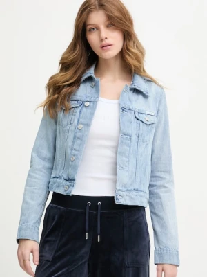 Juicy Couture kurtka jeansowa damska bawełniana DIAMANTE CROPPE