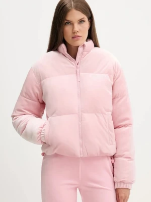 Juicy Couture kurtka kolor różowy przejściowa oversize JCOIJ224556