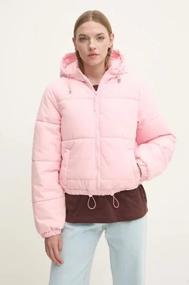 Juicy Couture kurtka MARGIE PUFFER damska kolor różowy zimowa JCOIJ224553