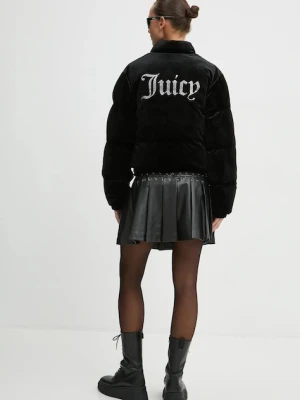 Juicy Couture kurtka welurowa MARGO PUFFER kolor czarny zimowa JCOIJ224556