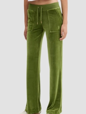 JUICY COUTURE Oliwkowe spodnie dresowe damskie Layla Low Rise, Rozmiar M