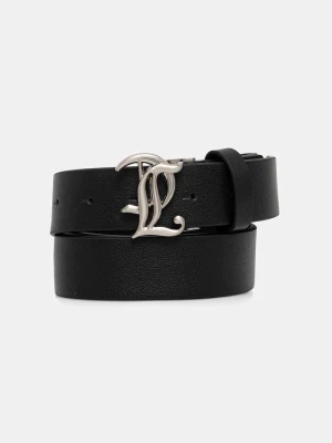 Juicy Couture pasek skórzany JC czarny
