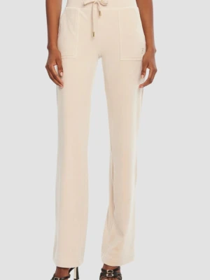 JUICY COUTURE Piaskowe damskie spodnie dresowe Del Ray Gold, Rozmiar S