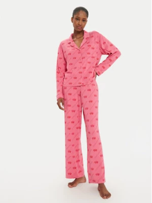 Juicy Couture Piżama Estelle & Nolan JCLPJ224510 Różowy Relaxed Fit