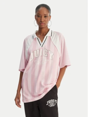 Juicy Couture Polo Juicy Football JCSCT126407 Różowy Oversize