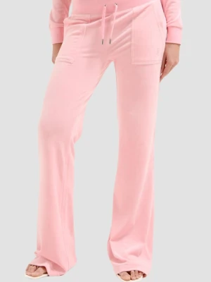 JUICY COUTURE Różowe damskie spodnie dresowe Layla Low Rise, Rozmiar M