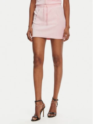 Juicy Couture Spódnica mini Heritage JCGGS125022G Różowy Slim Fit