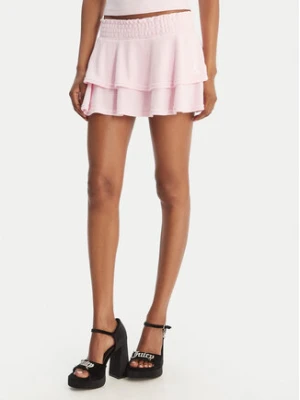 Juicy Couture Spódnica mini Smocked Terry JCGGS126006 Różowy Regular Fit