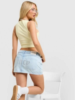 Juicy Couture Spódniczka Bleach Wash niebieski