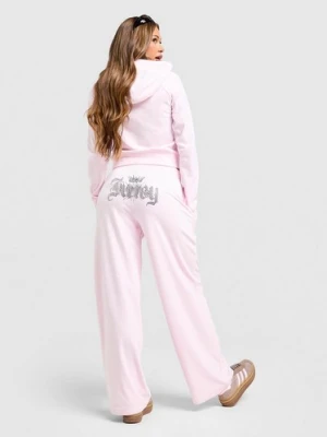 Juicy Couture Spodnie Angel Vlr Dmnt Wide Pant Pnk