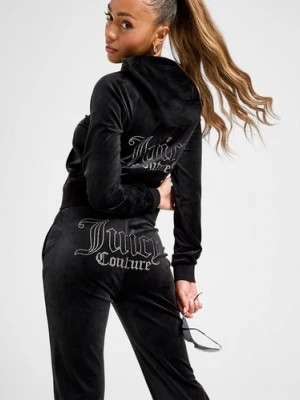 Juicy Couture Spodnie Dmnt Jc Logo Pant Blk
