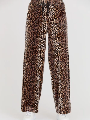 JUICY COUTURE Spodnie dresowe Bexley Leopard Velour Track Pants