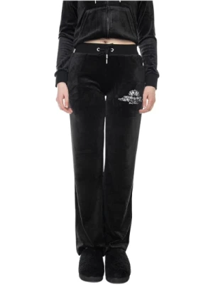 Juicy Couture, Spodnie dresowe Black, female,