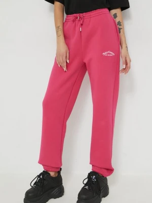 Zdjęcie produktu Juicy Couture spodnie dresowe damskie kolor różowy gładkie