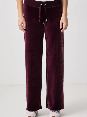 Juicy Couture spodnie dresowe damskie OLD GOTHIC OG STRAIGHT bordowy