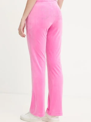 Juicy Couture spodnie dresowe damskie welurowe TINA COL OUT TR
