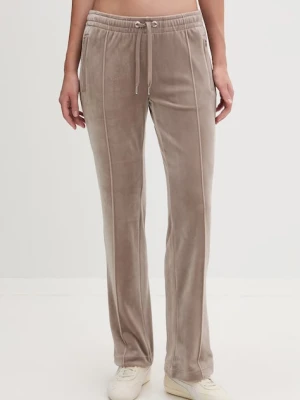 Juicy Couture spodnie dresowe damskie welurowe TINA COL OUT TR