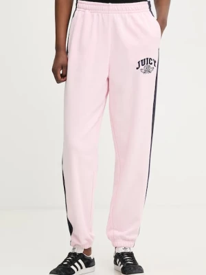Juicy Couture spodnie dresowe damskie z bawełną CREST TRACKPANT