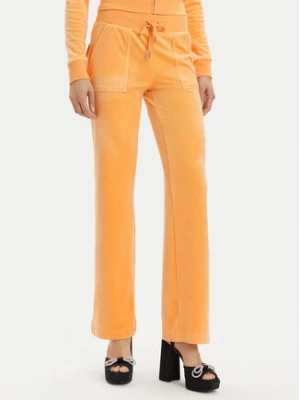 Juicy Couture Spodnie dresowe Del Ray JCAP180 Pomarańczowy Regular Fit