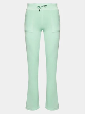 Juicy Couture Spodnie dresowe Del Ray JCAP180 Zielony Regular Fit