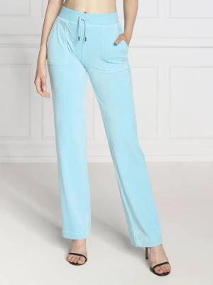 Juicy Couture Spodnie dresowe Del Ray | Regular Fit błękitny