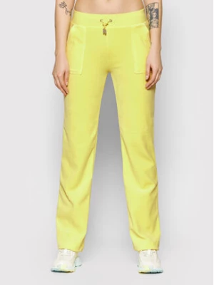 Juicy Couture Spodnie dresowe Delray JCCB221003 Żółty Regular Fit