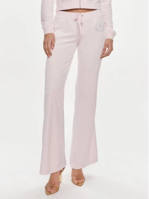 Juicy Couture Spodnie dresowe Heritage Dog JCBBJ223814 Różowy Slim Fit