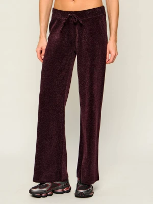 Juicy Couture Spodnie dresowe Jama | Straight fit bordowy