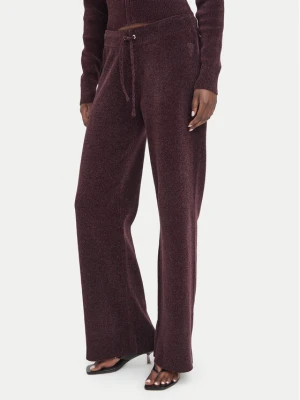 Juicy Couture Spodnie dresowe JCWEB006 Bordowy Regular Fit