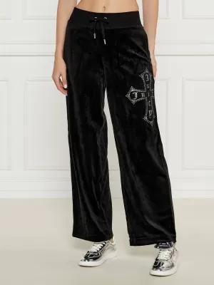 Juicy Couture Spodnie dresowe Jerry Cross | flare fit