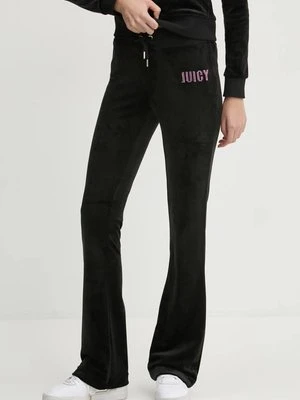 Juicy Couture spodnie dresowe kolor czarny z aplikacją JCBBJ125862