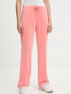 Juicy Couture spodnie dresowe kolor pomarańczowy z aplikacją JCAPW045