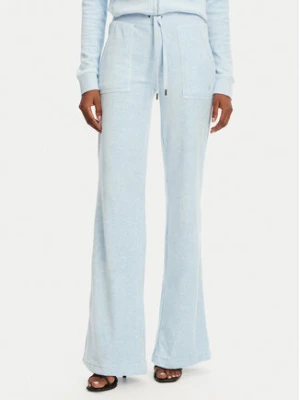 Juicy Couture Spodnie dresowe Layla JCSEBJ001 Błękitny Flared Leg