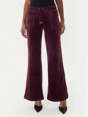 Juicy Couture Spodnie dresowe Layla JCSEBJ001 Bordowy Flared Leg