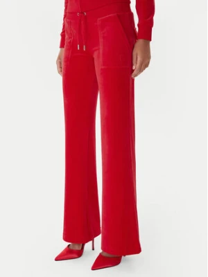 Juicy Couture Spodnie dresowe Layla JCSEBJ001 Czerwony Flared Leg