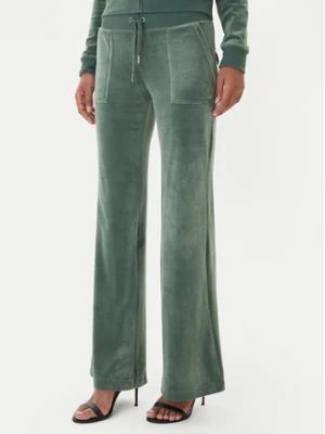 Juicy Couture Spodnie dresowe Layla JCSEBJ001 Zielony Flared Leg