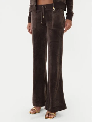 Juicy Couture Spodnie dresowe Layla JCSEBJ001G Brązowy Regular Fit